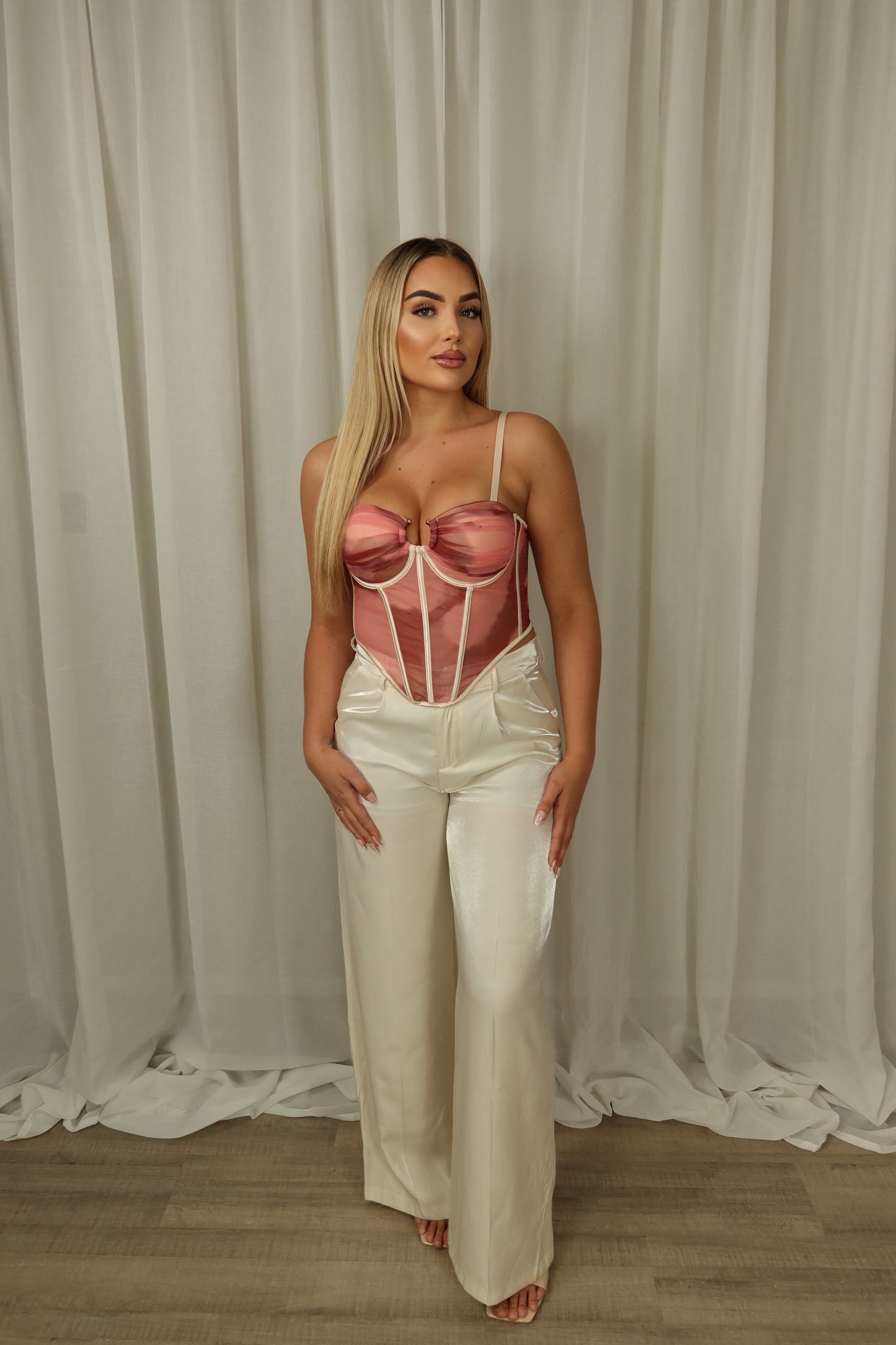 Sunset blush corset