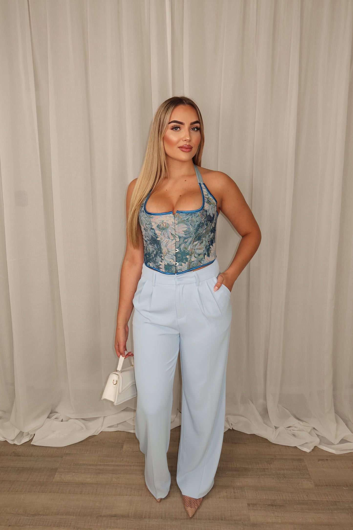 Eleonora Pantalon Ocean Blue