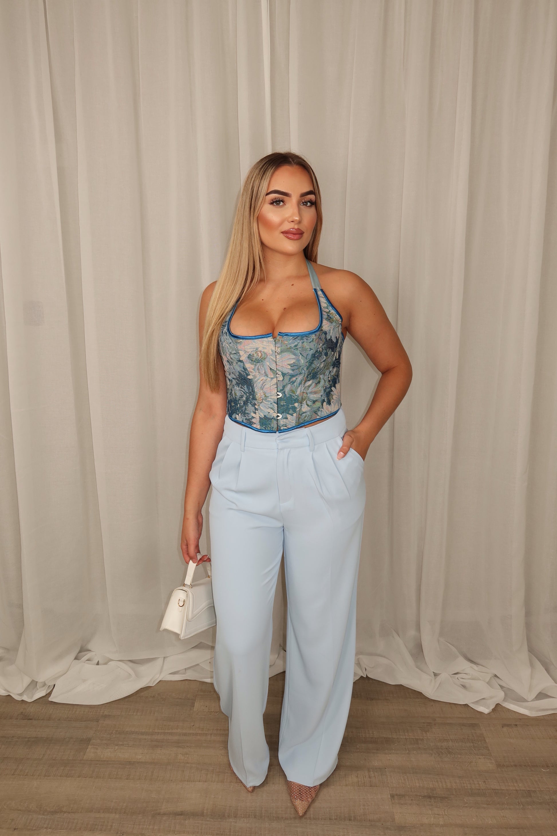 Eleonora Pantalon Ocean Blue