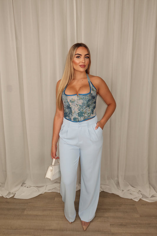 Eleonora Pantalon Ocean Blue