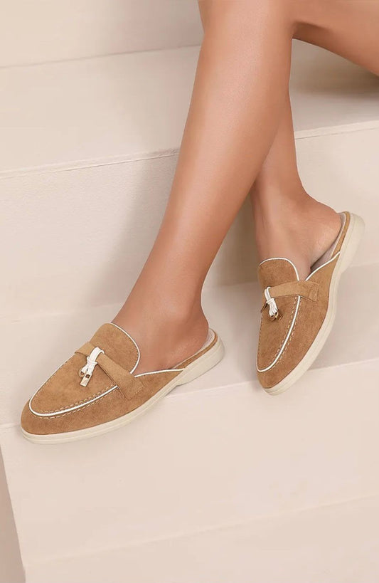 Milano suede loafer - Camel